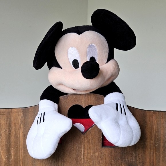 Disney Mickey Mouse Soft Plush Toy 18'' Black Red Yellow Stuffed Animal - Picture 3 of 15